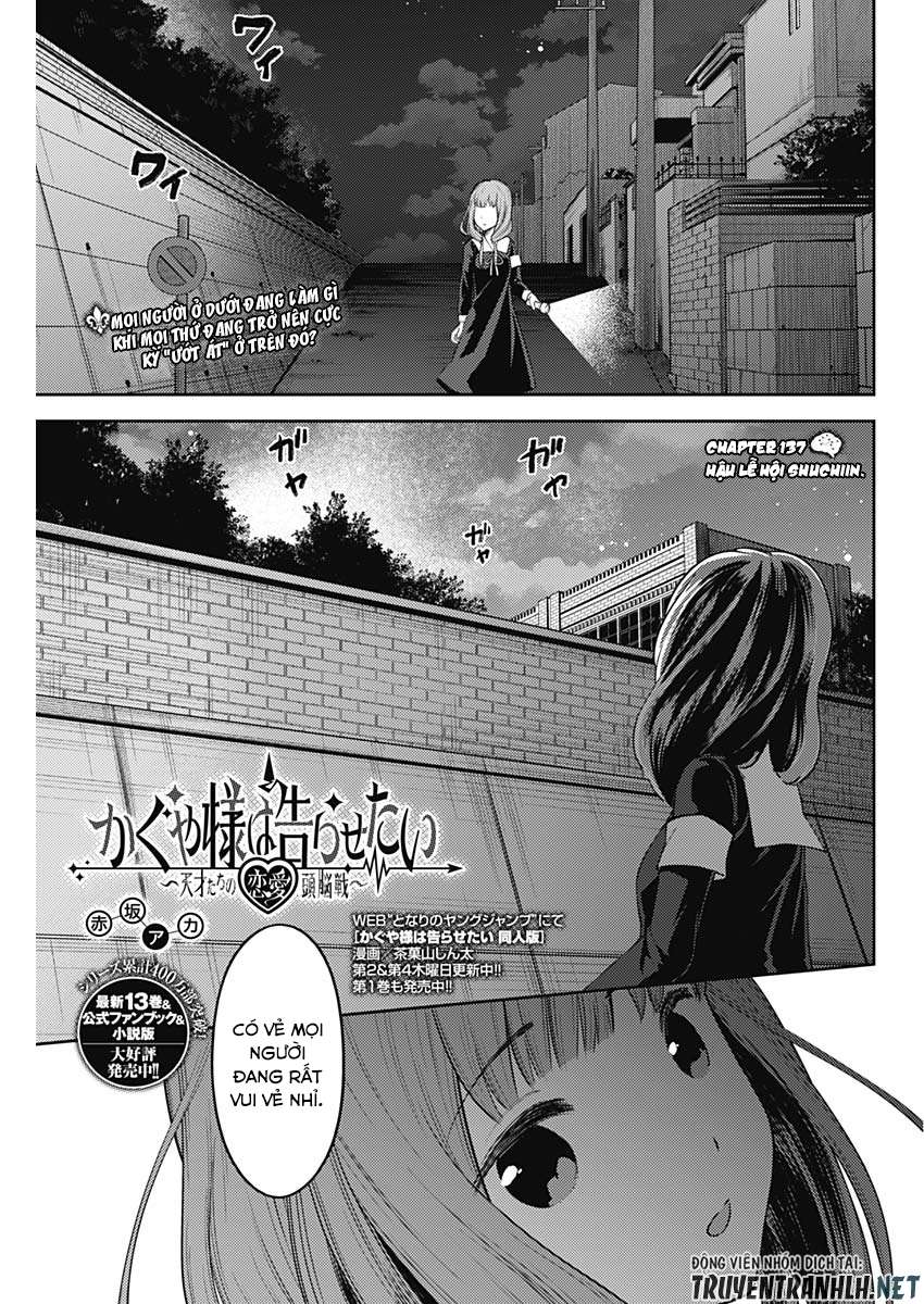 Kaguya-Sama Wa Kokurasetai – Tensai-Tachi No Renai Zunousen Chapter 137 - Trang 2