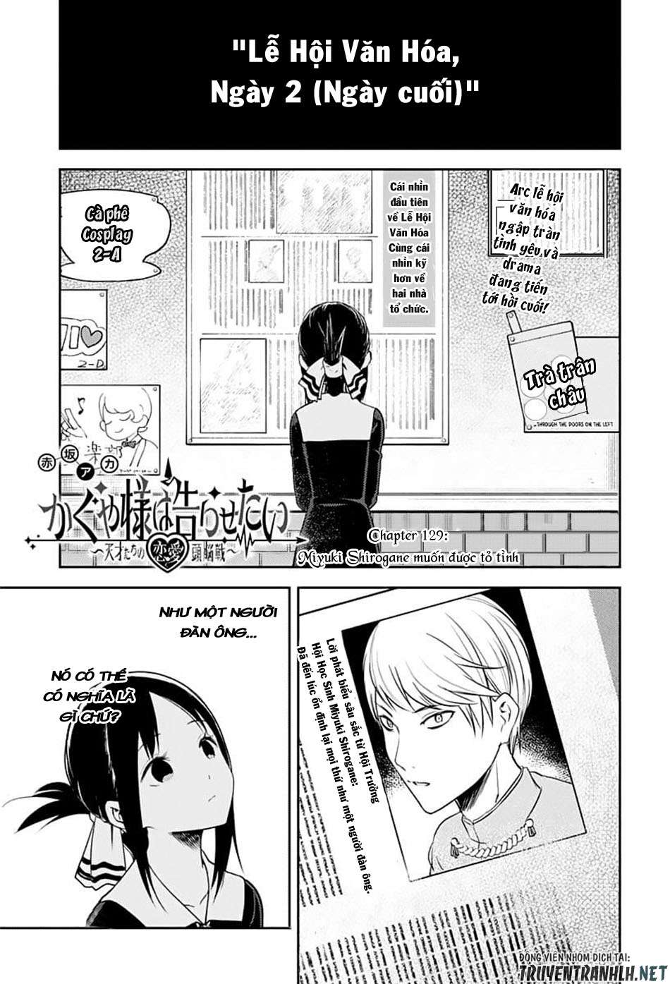 Kaguya-Sama Wa Kokurasetai – Tensai-Tachi No Renai Zunousen Chapter 129 - Trang 2