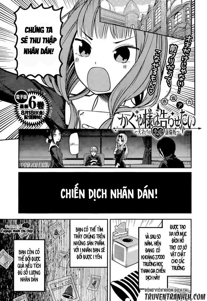 Kaguya-Sama Wa Kokurasetai – Tensai-Tachi No Renai Zunousen Chapter 75 - Trang 2