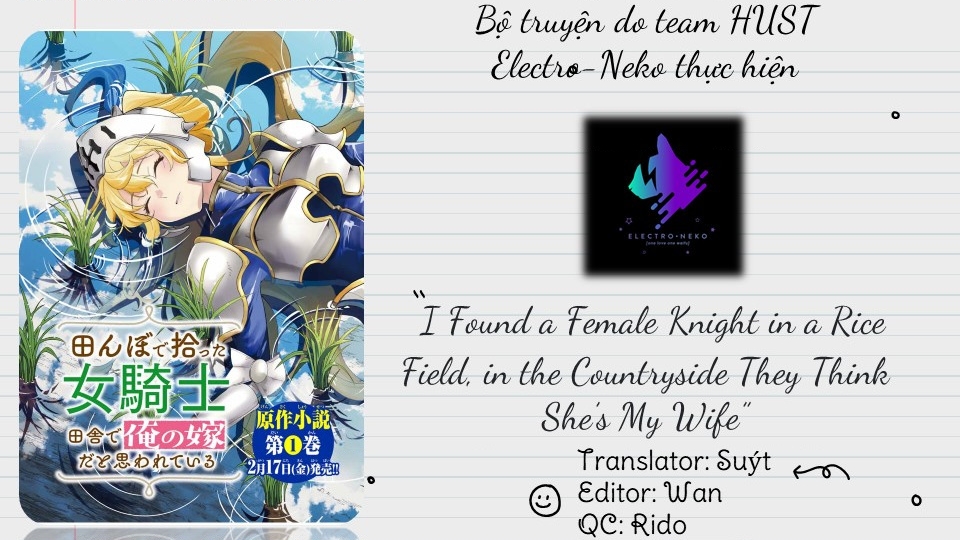 I Found A Female Knight In A Rice Field, In The Countryside They Think She’S My Wife Chapter 34 - Trang 2