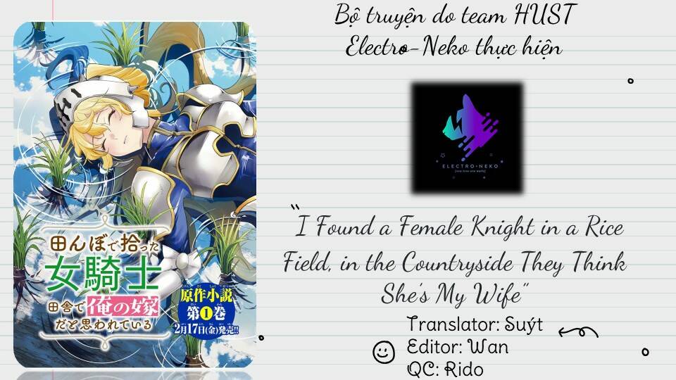 I Found A Female Knight In A Rice Field, In The Countryside They Think She’S My Wife Chapter 22 - Trang 2