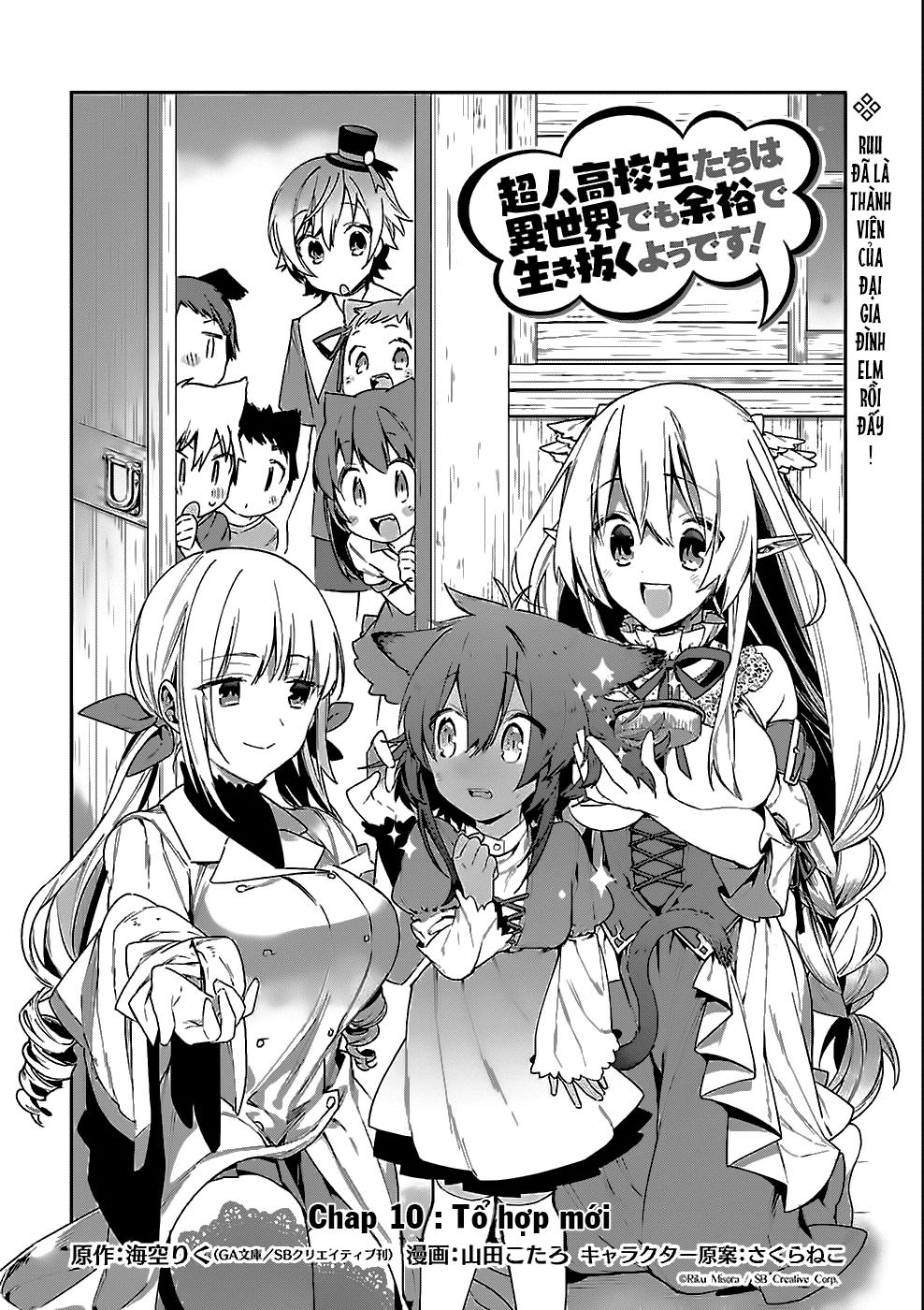 Choujin Koukousei-Tachi Wa Isekai Demo Yoyuu De Ikinuku You Desu Chapter 10 - Trang 2