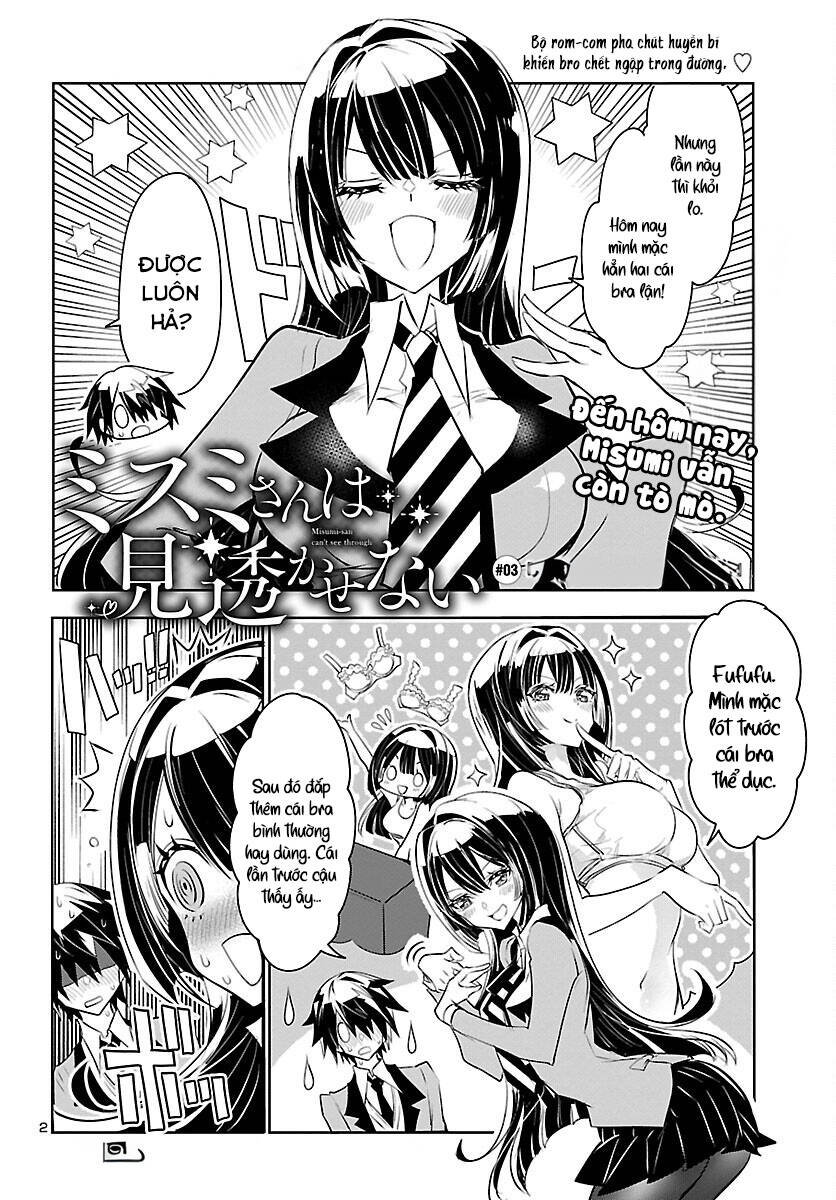 Misumi-San Không Thể Nhìn Thấu! Chapter 3 - Trang 2