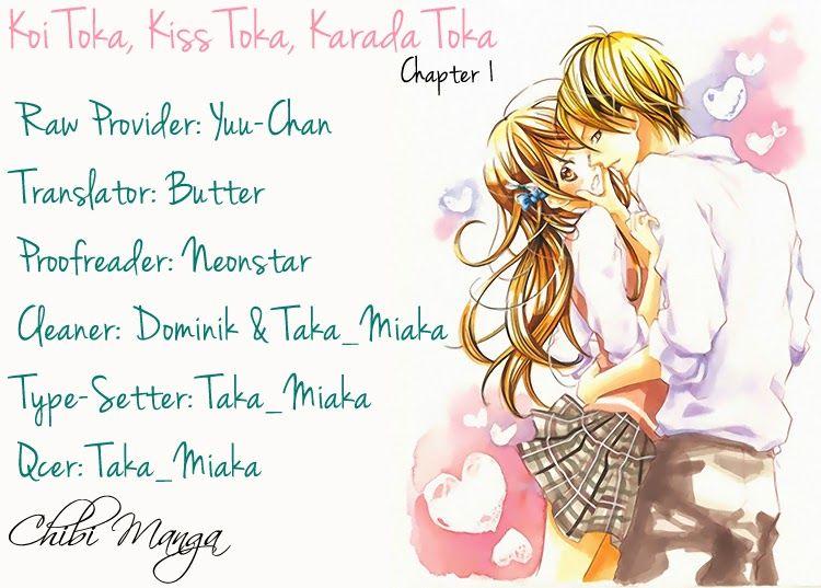 Koi Toka, Kiss Toka, Karada Toka Chapter 1 - Trang 2