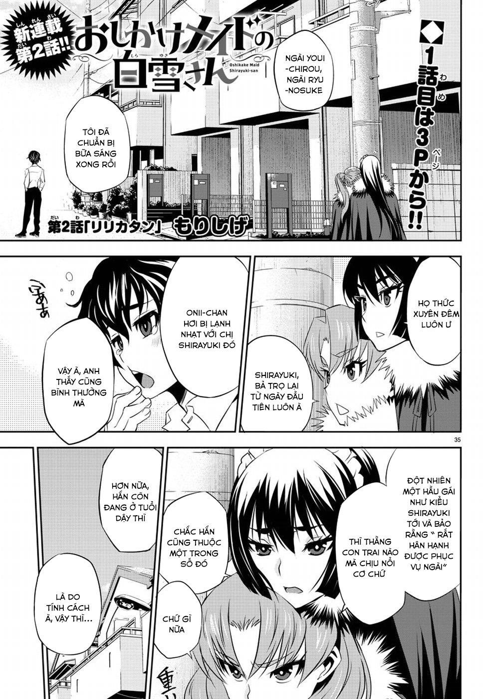 Oshikake Maid Shirayuki-San Chapter 2 - Trang 2