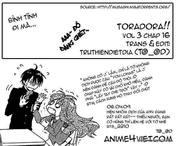 Toradora! Chapter 16 - Trang 2