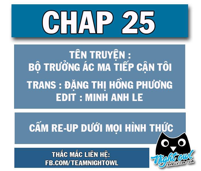 Bộ Trưởng Ác Ma Tiếp Cận Tôi Chapter 25 - Trang 2