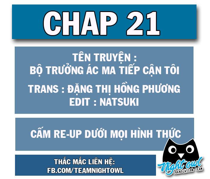 Bộ Trưởng Ác Ma Tiếp Cận Tôi Chapter 21 - Trang 2