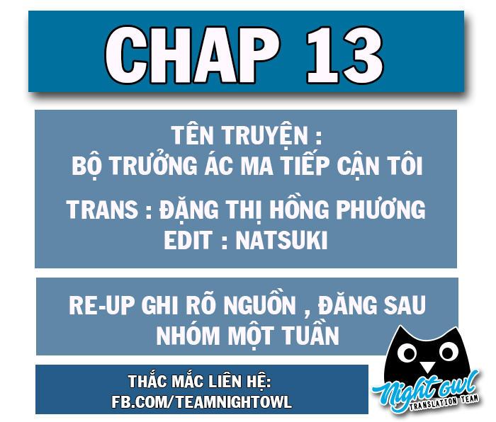 Bộ Trưởng Ác Ma Tiếp Cận Tôi Chapter 13 - Trang 2