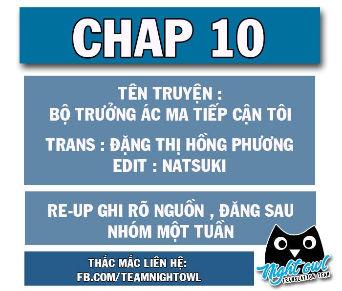 Bộ Trưởng Ác Ma Tiếp Cận Tôi Chapter 10 - Trang 2