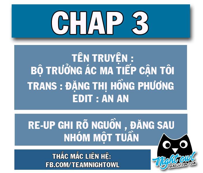 Bộ Trưởng Ác Ma Tiếp Cận Tôi Chapter 3 - Trang 2