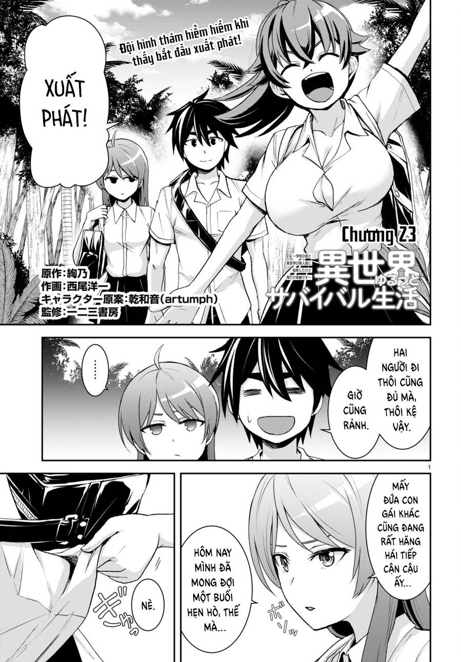 Isekai Yurutto Survival Seikatsu: Gakkou No Minna To Isekai No Mujintou Ni Tenishitakedo Ore Dake Chapter 23 - Trang 2