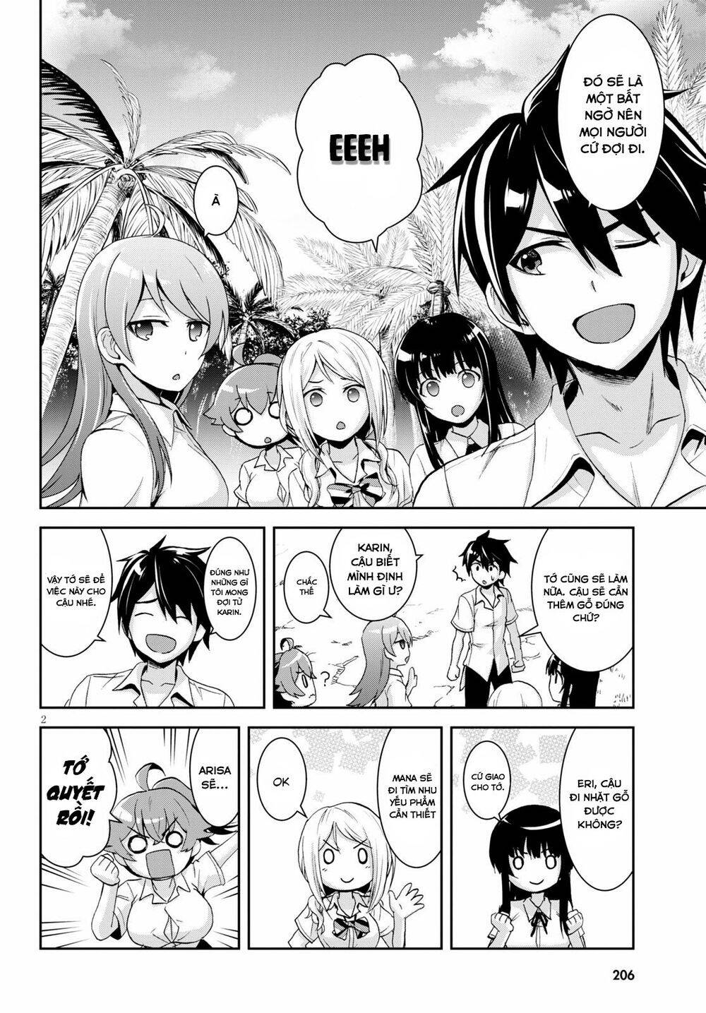 Isekai Yurutto Survival Seikatsu: Gakkou No Minna To Isekai No Mujintou Ni Tenishitakedo Ore Dake Chapter 4 - Trang 2