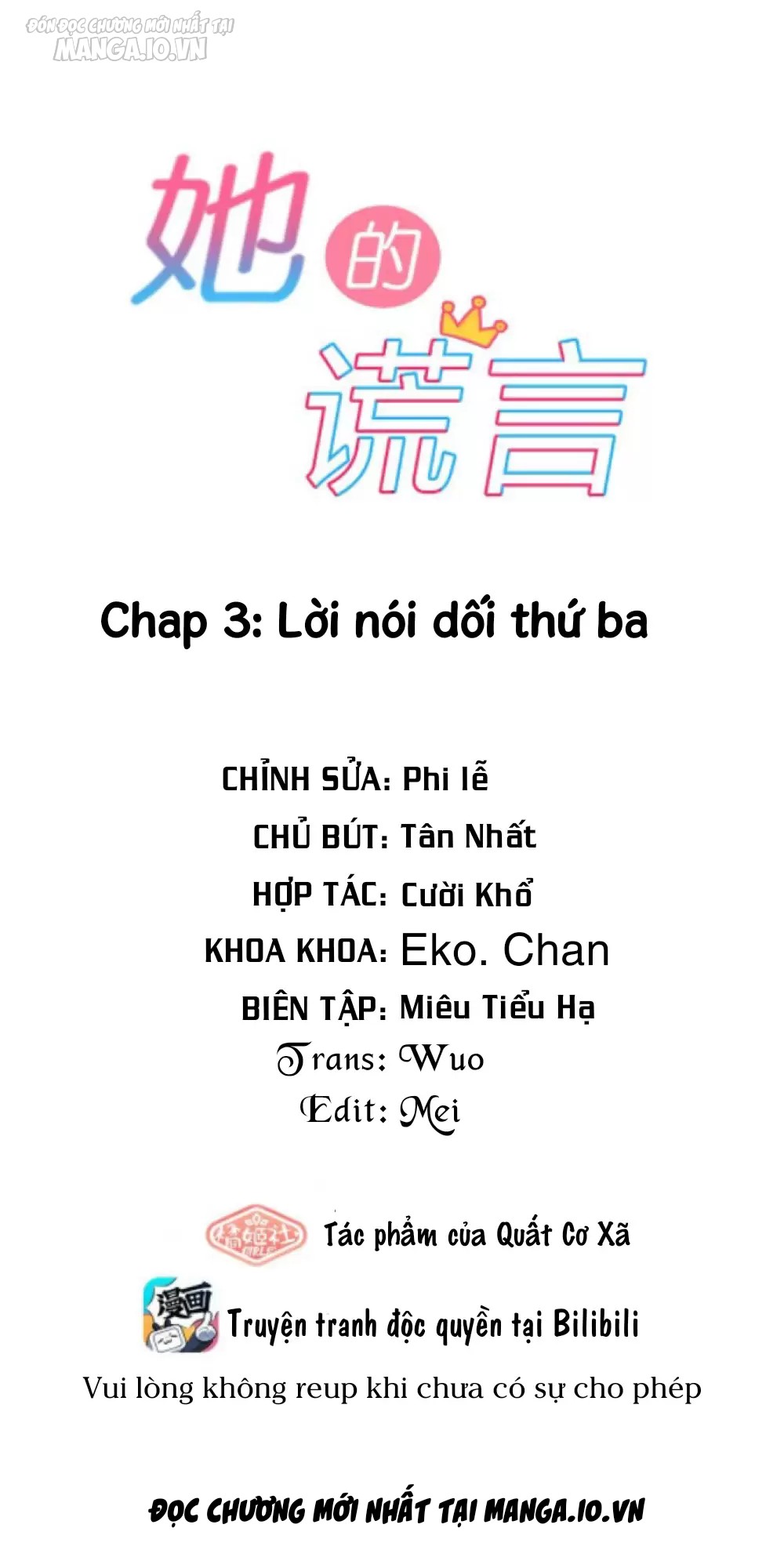 Lời Nói Dối Của Cô Ấy Chapter 3 - Trang 2