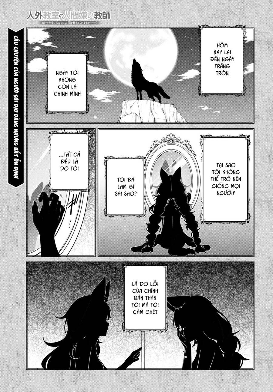 Jingai Kyoushitsu No Ningen-Girai Kyoushi: Hitoma-Sensei, Watashi-Tachi Ni Ningen O Oshiete Kuremasen Ka? Chapter 3 - Trang 2