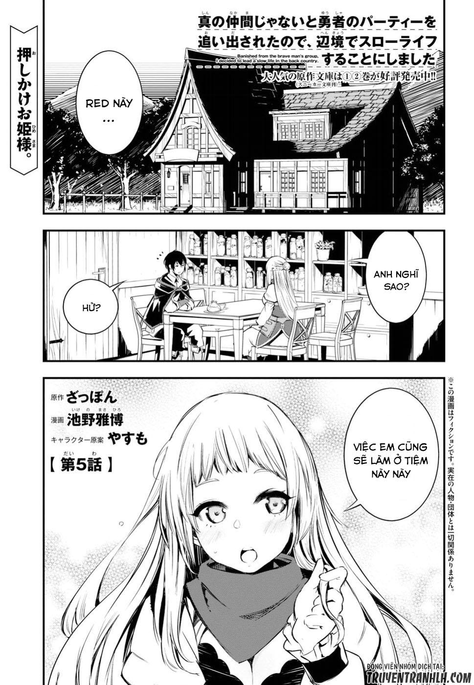 Shin No Nakama Janai To Yuusha No Party Wo Oidasareta Node, Henkyou De Slow Life Suru Koto Ni Shimashita Chapter 6 - Trang 2