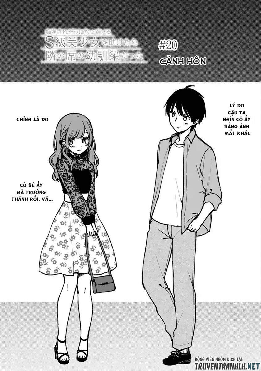 Chikan Saresou Ni Natteiru S-Kyuu Bishoujo Wo Tasuketara Tonari No Seki No Osananajimi Datta Chapter 20.1 - Trang 2