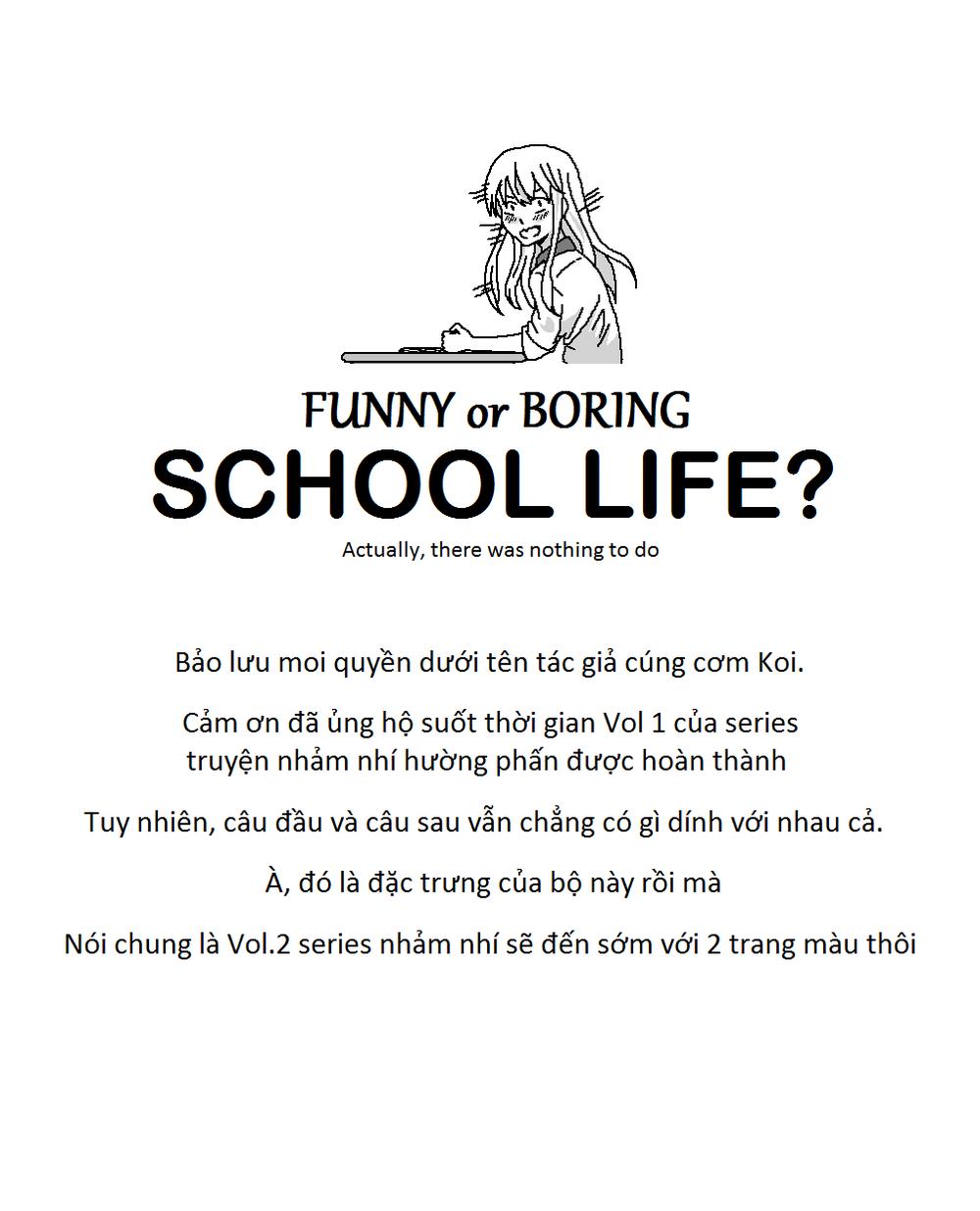 Funny Or Boring School Life? Chapter 4 - Trang 2