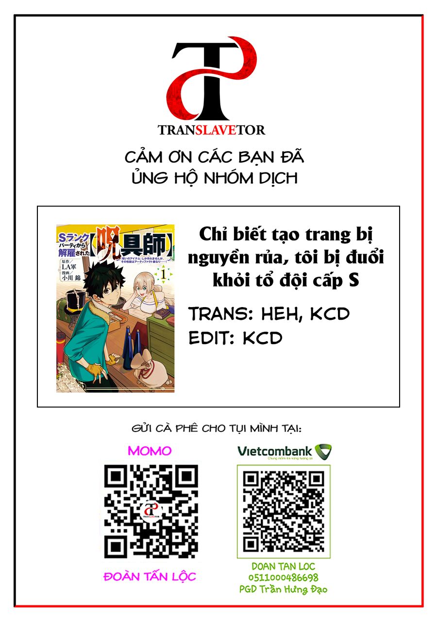 Chỉ Biết Chế Tạo Trang Bị Nguyền Rủa, Tôi Bị Đuổi Khỏi Tổ Đội Cấp S Chapter 11.1 - Trang 2