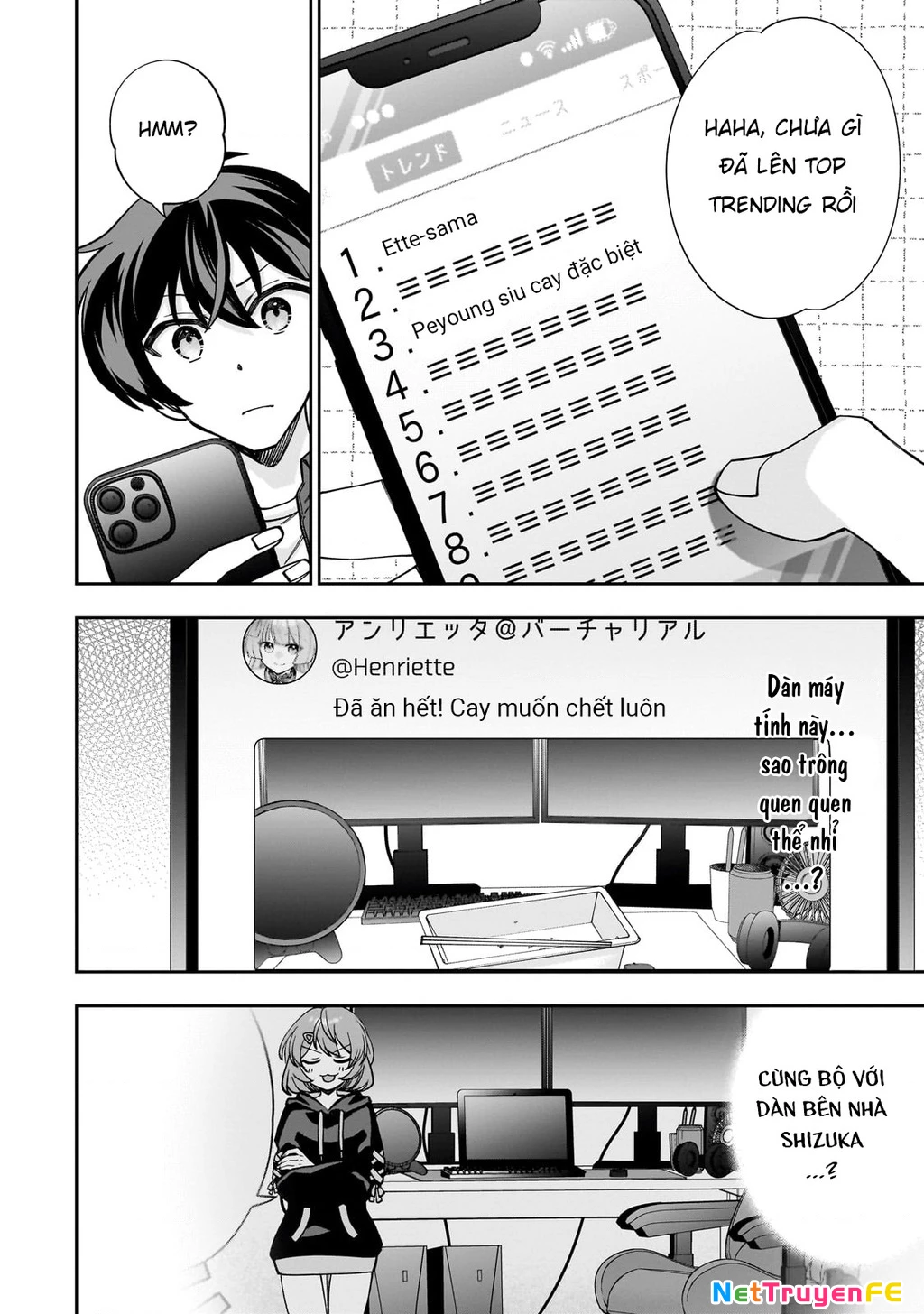 Net No “Oshi” To Real No “Oshi” Ga Tonari Ni Hikkoshite Kita Chapter 1 - Trang 2