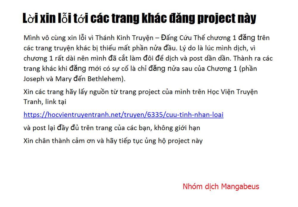 Thánh Kinh Truyện – Đấng Cứu Thế Chapter 6 - Trang 2