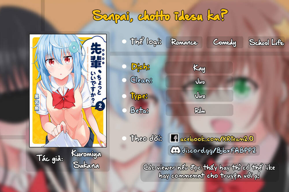 Senpai, Chotto Īdesu Ka? Chapter 8 - Trang 2