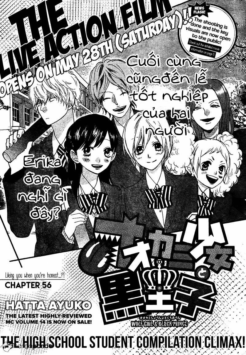 Okami Shoujo To Kuro Ouji Chapter 56 - Trang 2