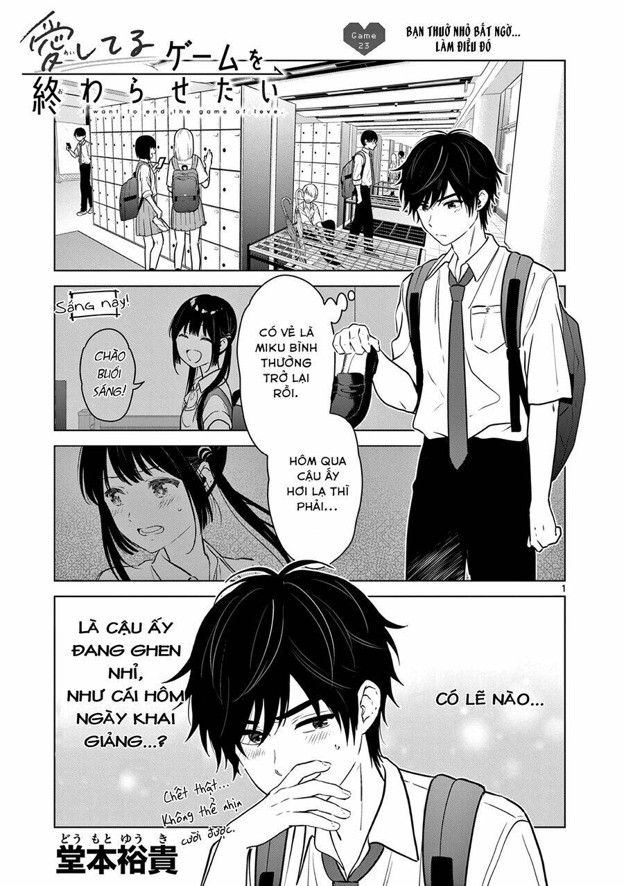 Aishiteru Game Wo Owarasetai Chapter 23 - Trang 2