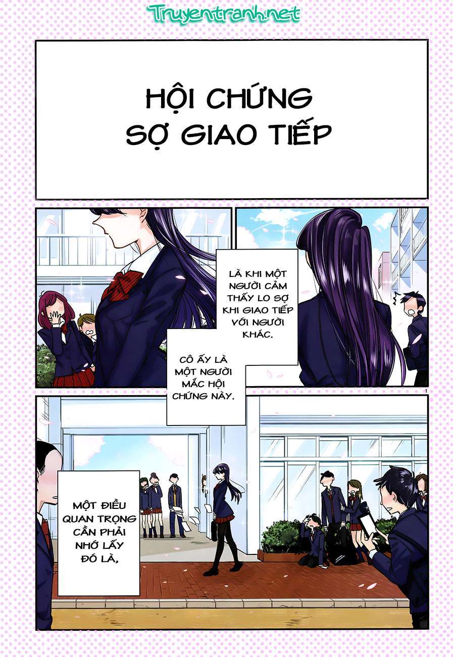 Komi-San Wa Komyushou Desu Chapter 1 - Trang 2