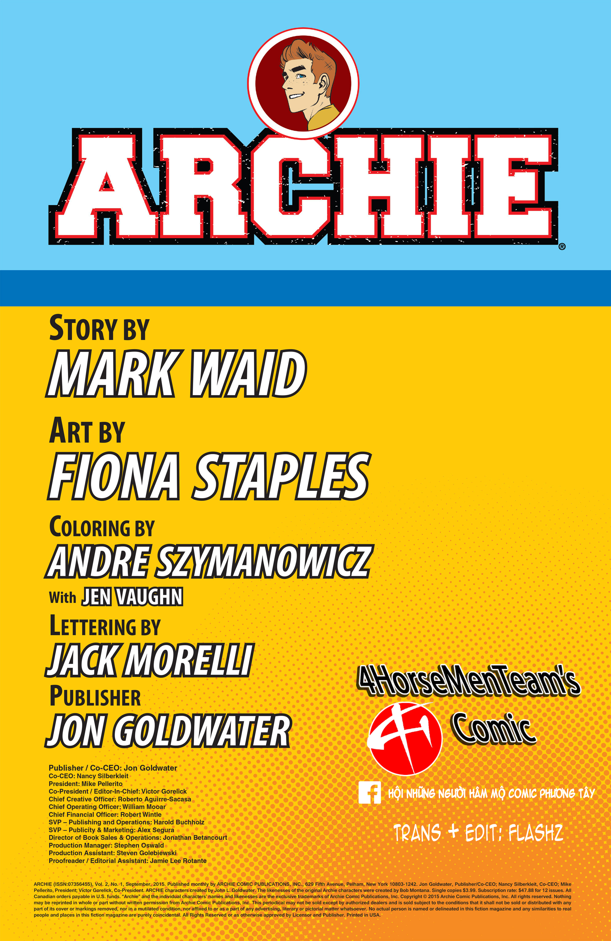 Archie (2015) Chapter 1 - Trang 2