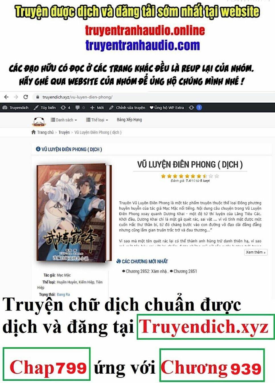 Võ Luyện Đỉnh Phong Chapter 799 - Trang 2