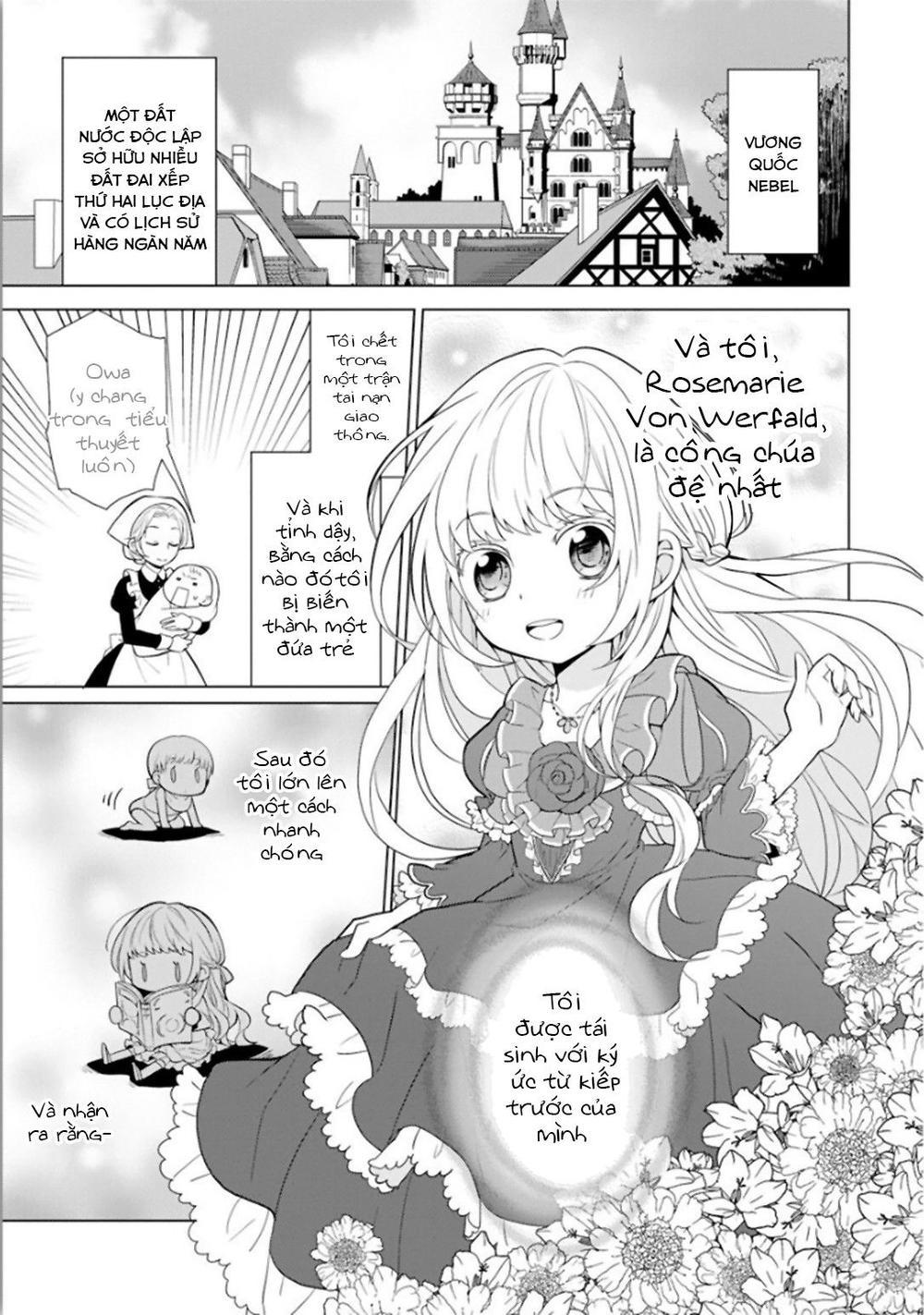 Tensei Oujo Wa Kyou Mo Hata Wo Tatakioru Chapter 1 - Trang 2