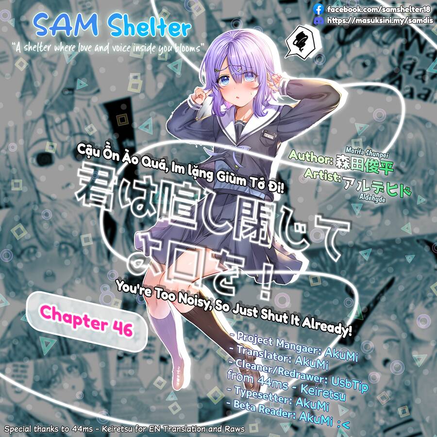 Kimi Wa Yakamashi Tojite Yo Kuchi Wo! Chapter 46 - Trang 2