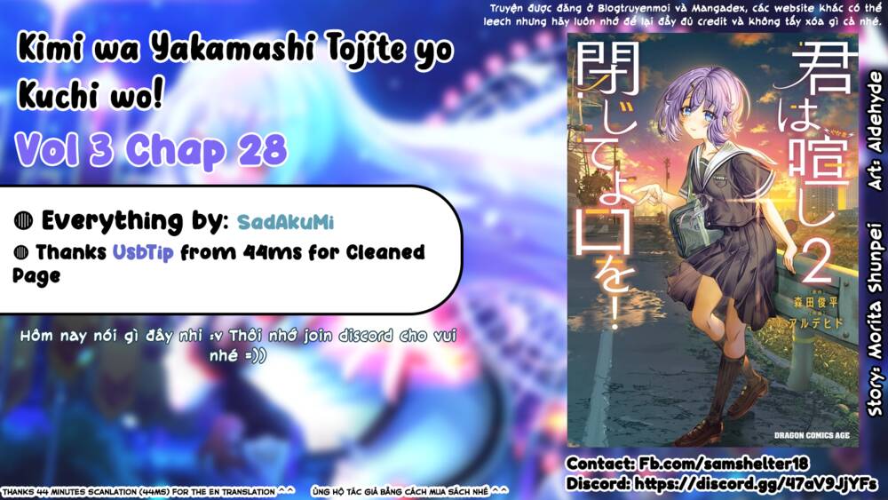 Kimi Wa Yakamashi Tojite Yo Kuchi Wo! Chapter 28 - Trang 2