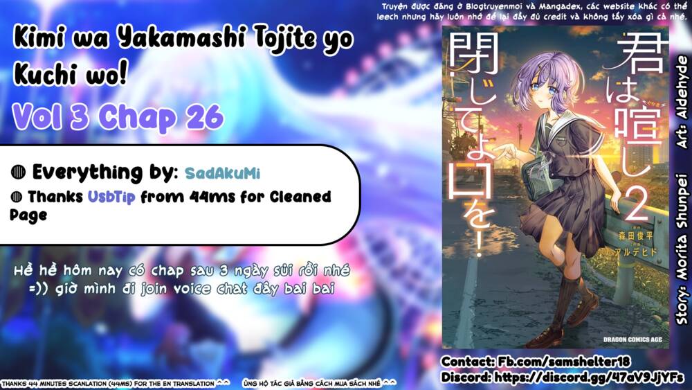 Kimi Wa Yakamashi Tojite Yo Kuchi Wo! Chapter 26 - Trang 2