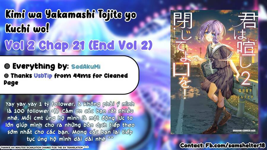 Kimi Wa Yakamashi Tojite Yo Kuchi Wo! Chapter 21 - Trang 2