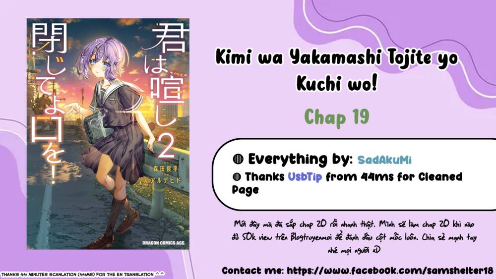 Kimi Wa Yakamashi Tojite Yo Kuchi Wo! Chapter 19 - Trang 2