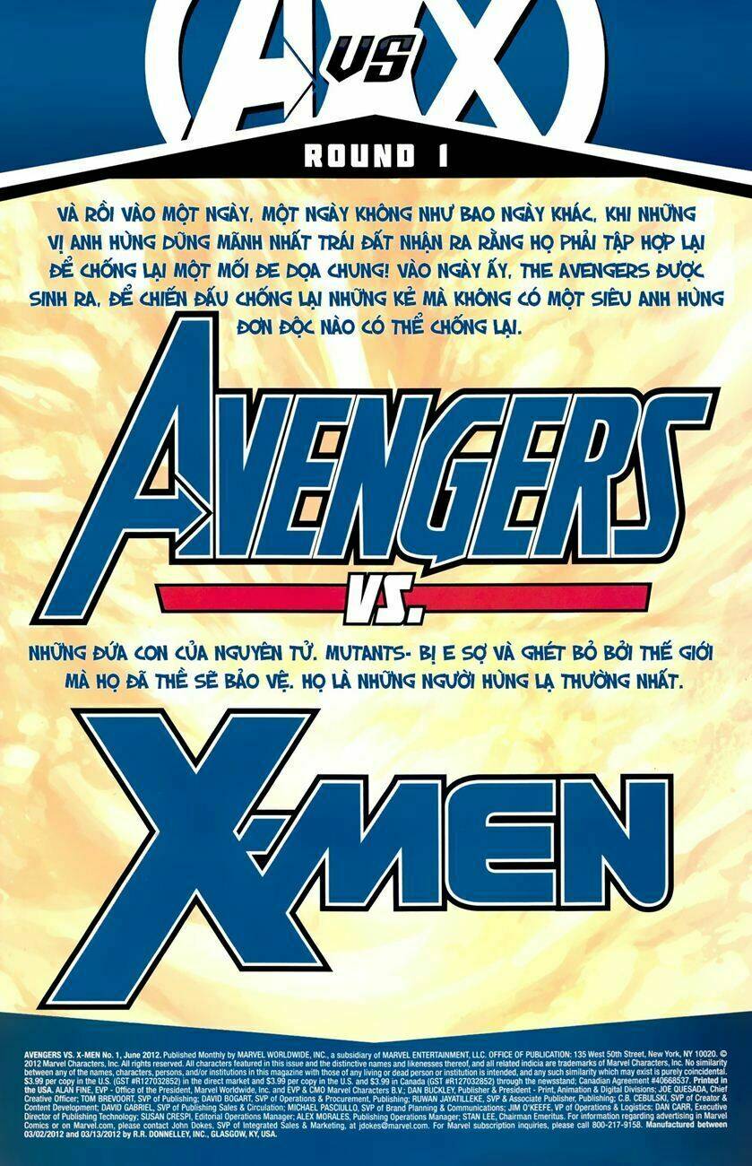 Avengers Vs X-Men Chapter 1 - Trang 2