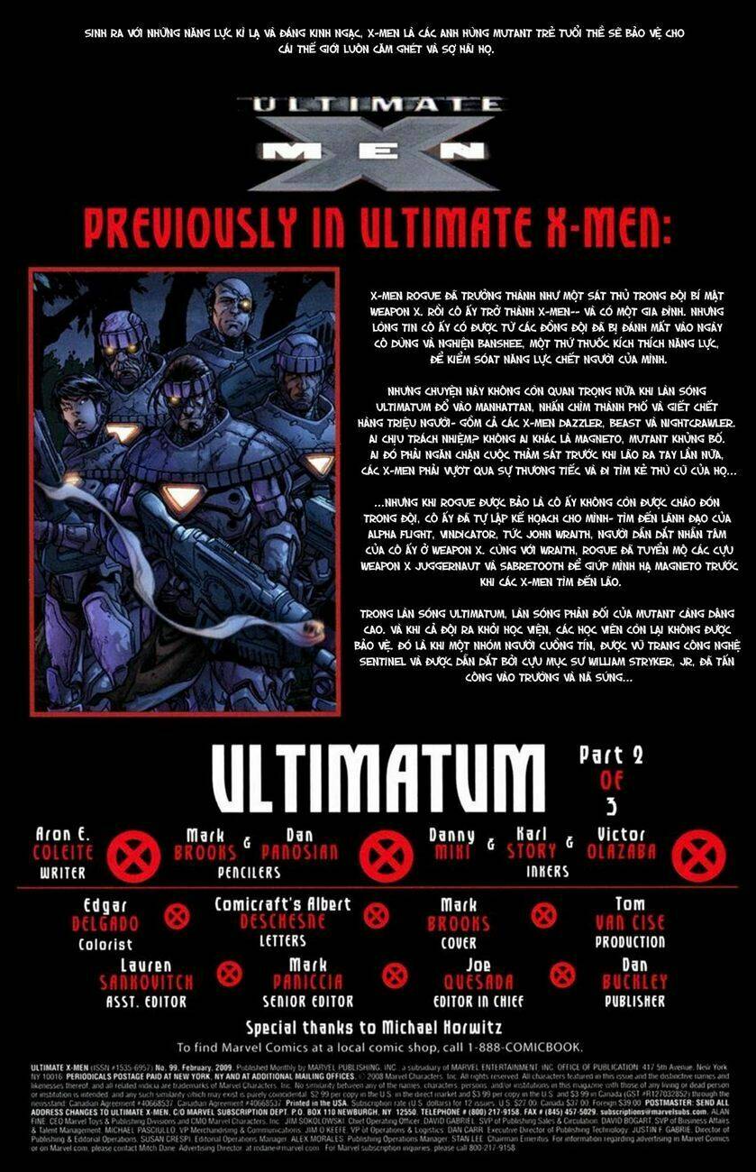 Ultimate X-Men Chapter 99 - Trang 2