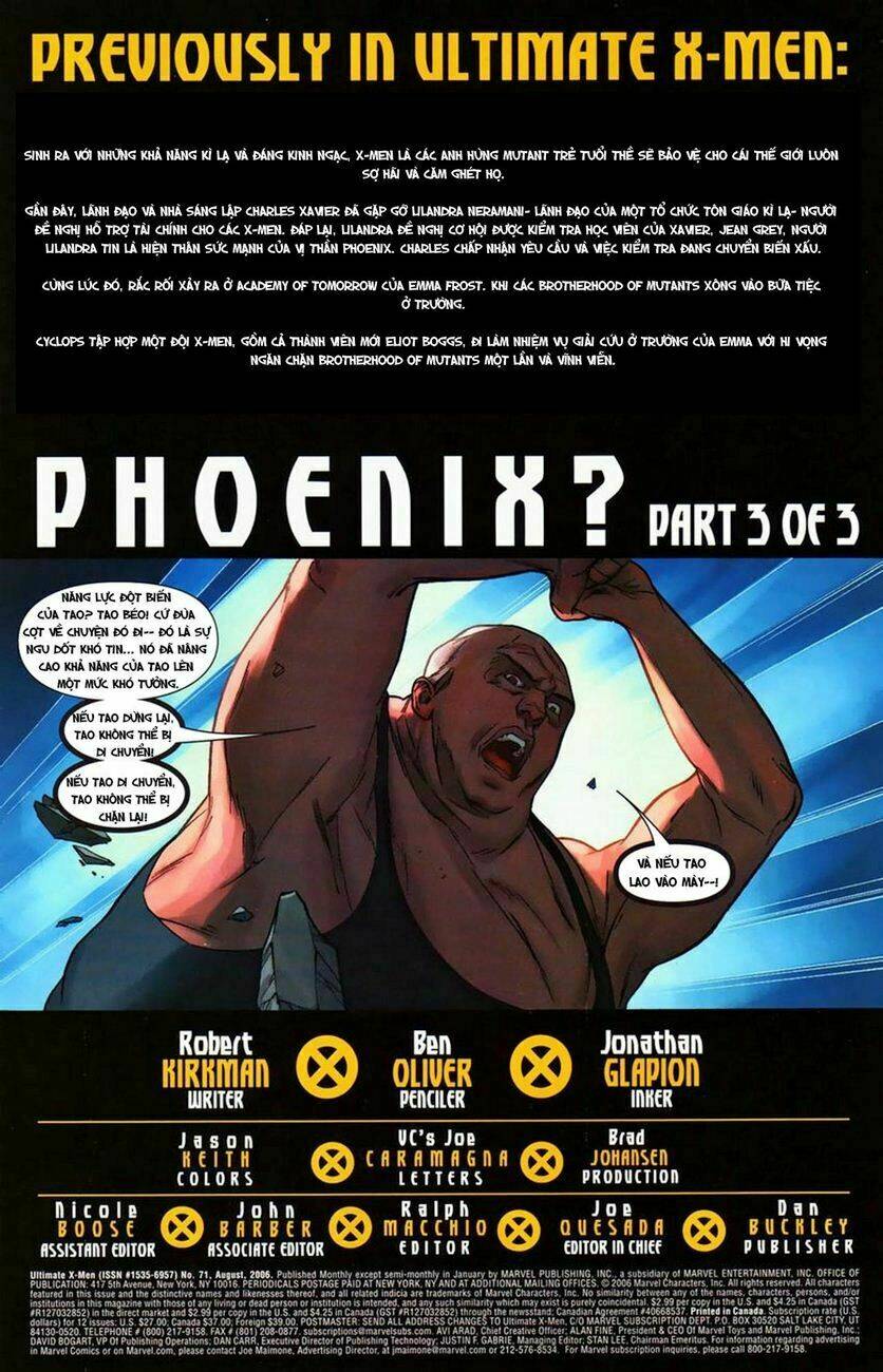 Ultimate X-Men Chapter 71 - Trang 2