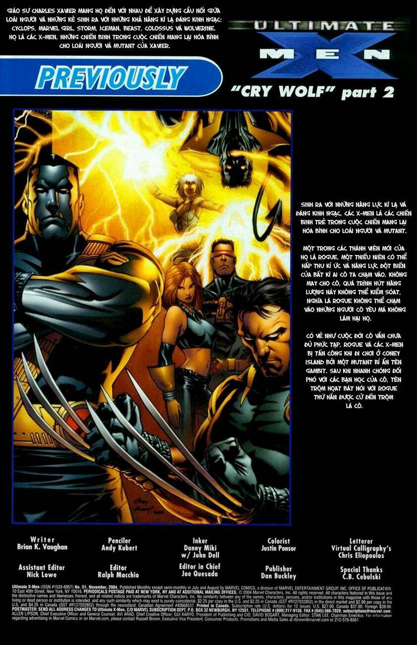 Ultimate X-Men Chapter 51 - Trang 2