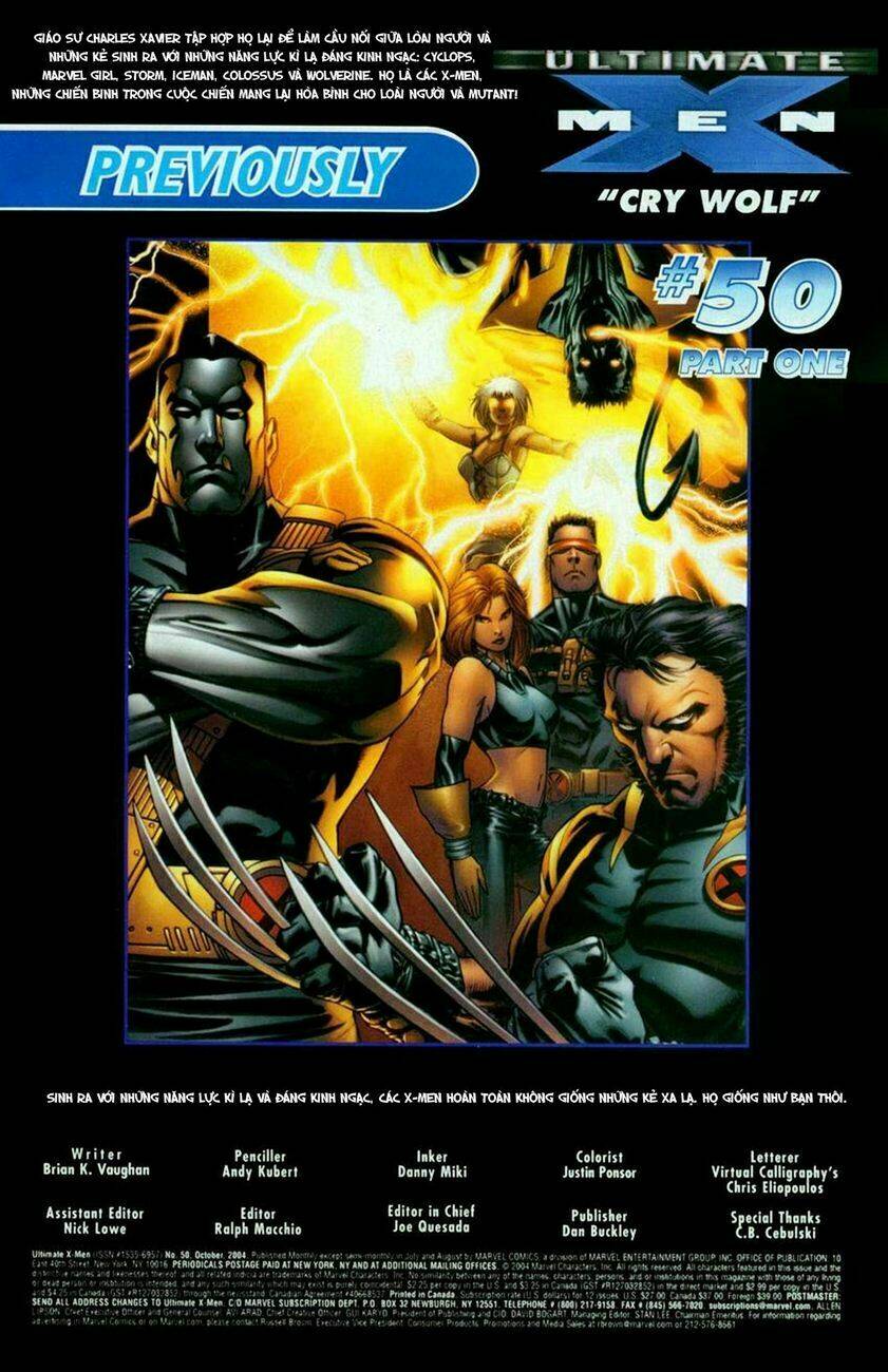 Ultimate X-Men Chapter 50 - Trang 2