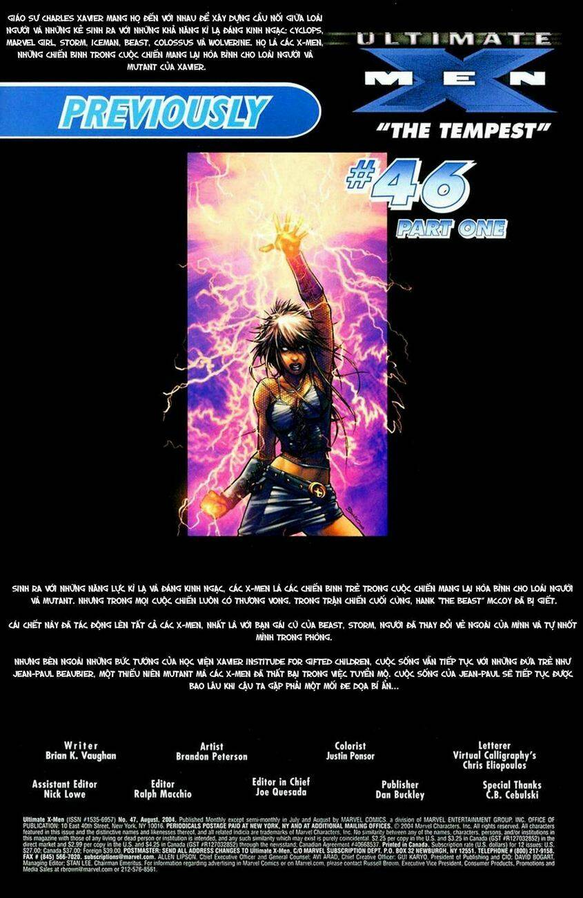 Ultimate X-Men Chapter 47 - Trang 2