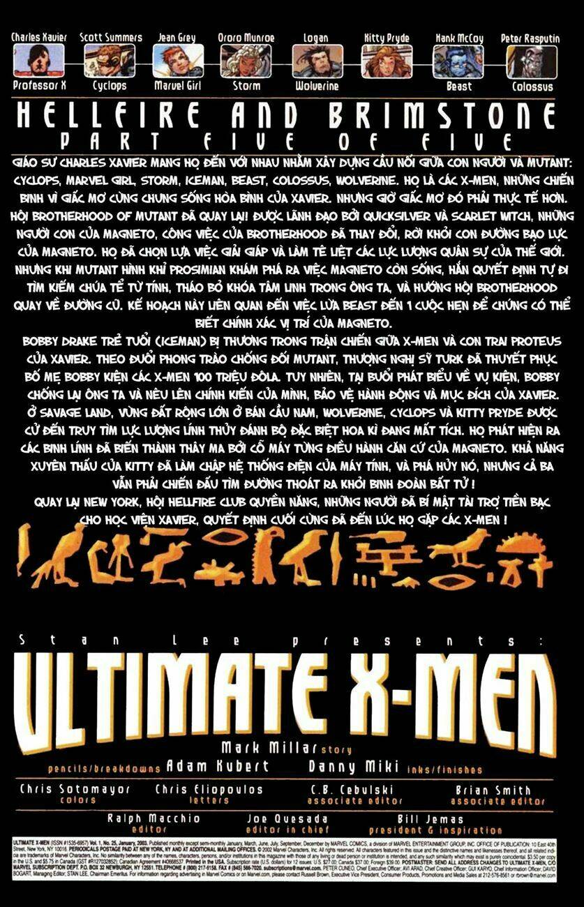 Ultimate X-Men Chapter 25 - Trang 2