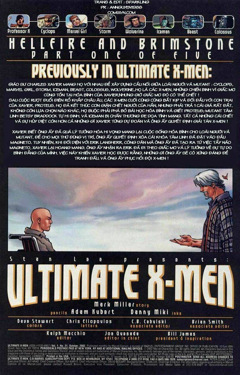 Ultimate X-Men Chapter 21 - Trang 2