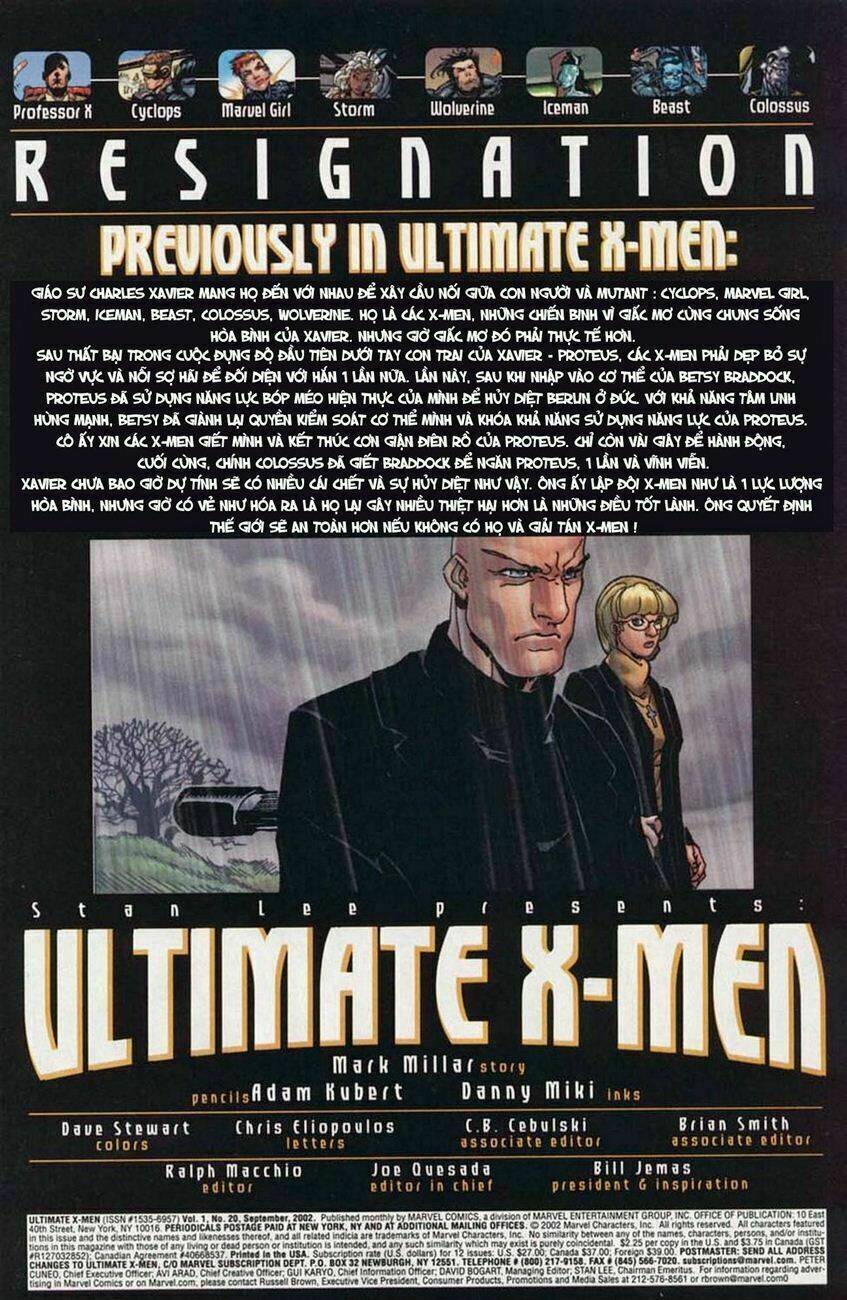 Ultimate X-Men Chapter 20 - Trang 2