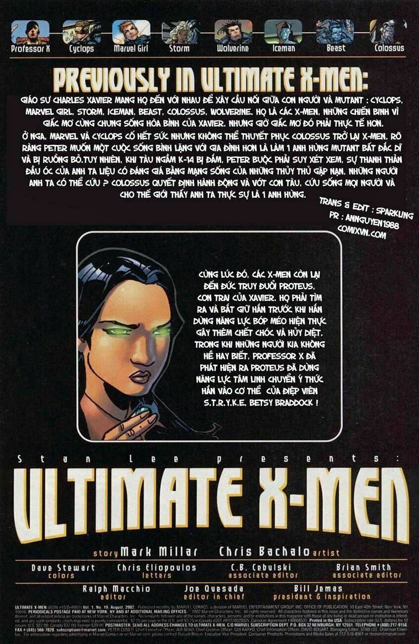 Ultimate X-Men Chapter 19 - Trang 2