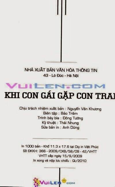 Khi Con Gái Gặp Con Trai Chapter 9 - Trang 2