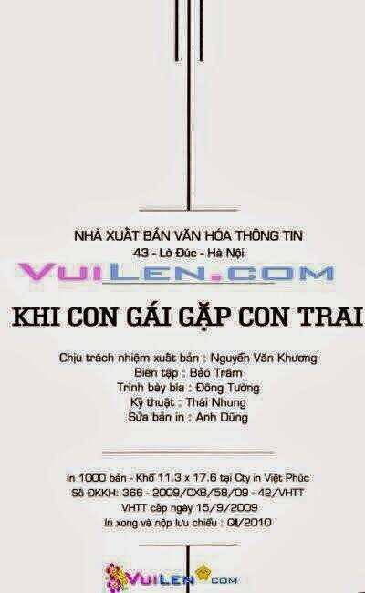 Khi Con Gái Gặp Con Trai Chapter 6 - Trang 2