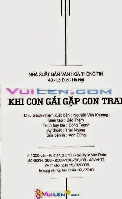 Khi Con Gái Gặp Con Trai Chapter 4 - Trang 2